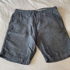 Blue linen shorts by Jachs